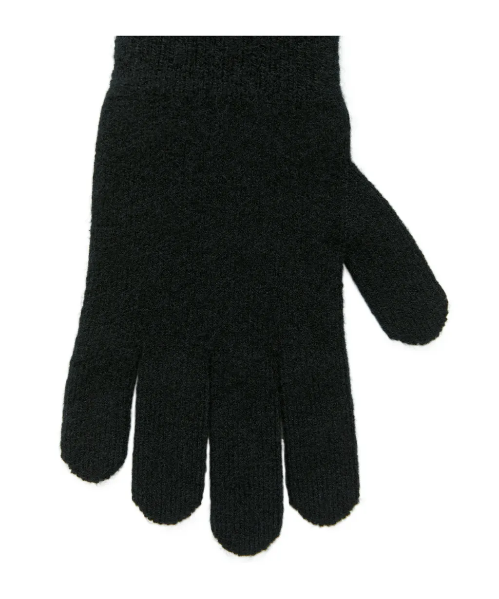 Logo-Patch Knitted Gloves