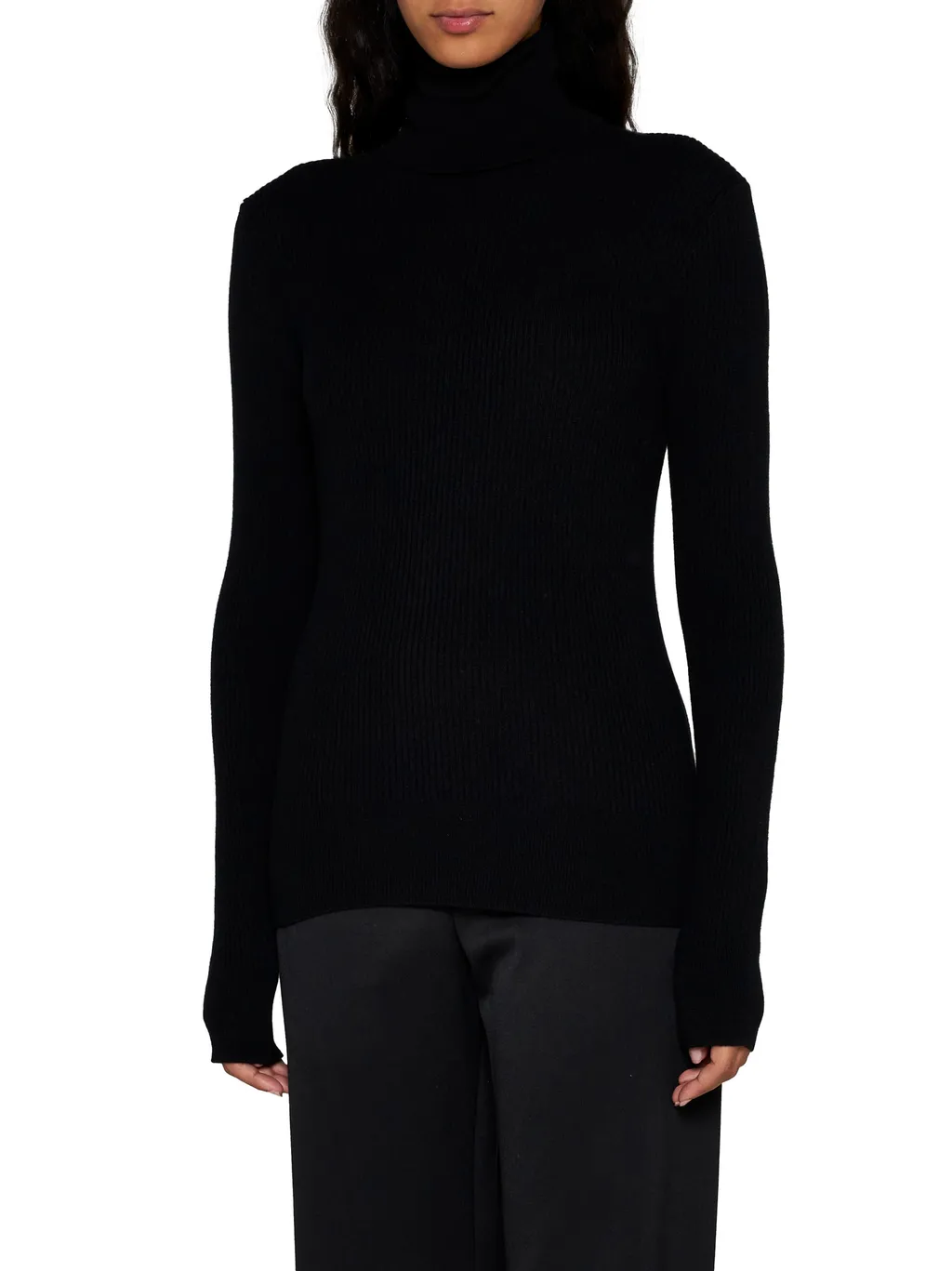 Turtleneck Knit Top