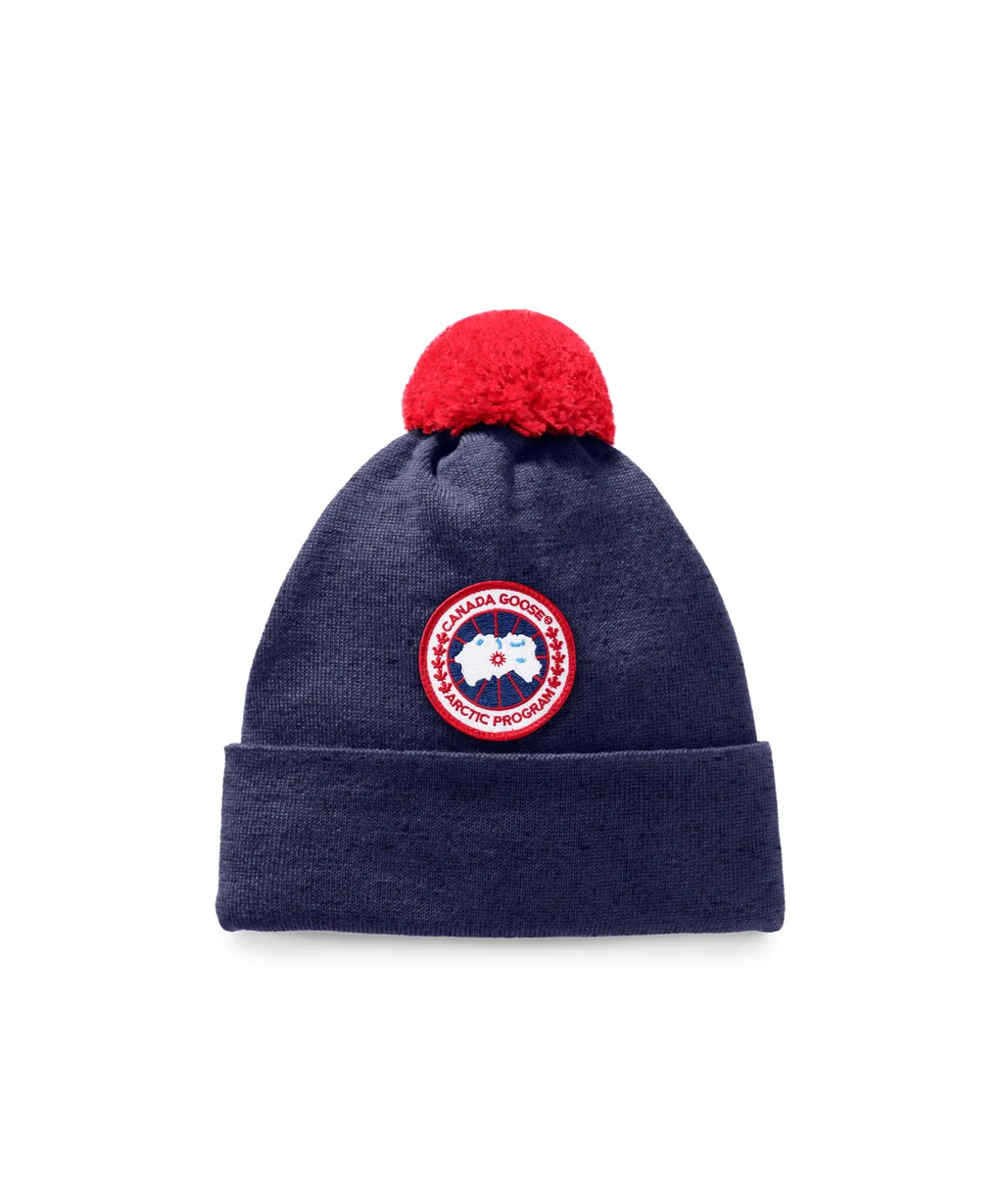 Logo Patch Pompom Hat
