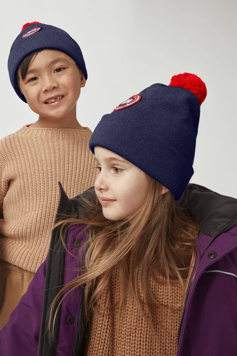 Logo Patch Pompom Hat