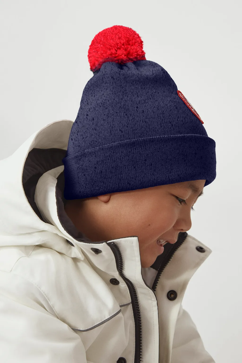 Logo Patch Pompom Hat
