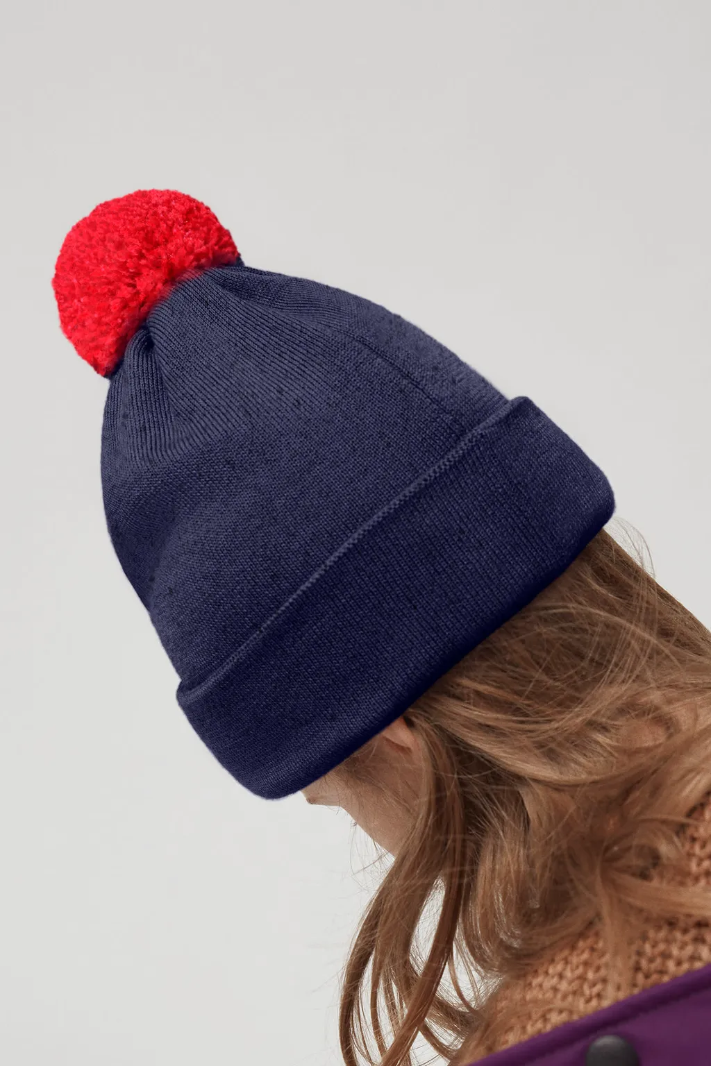 Logo Patch Pompom Hat