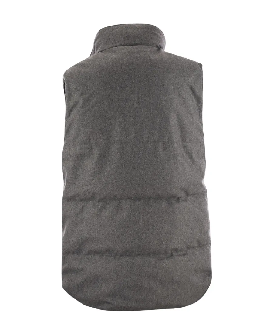 Logo Patch High-Neck Gilet