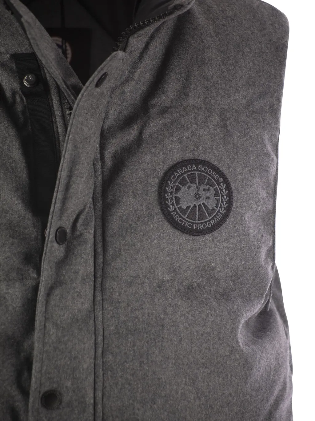 Logo Patch High-Neck Gilet