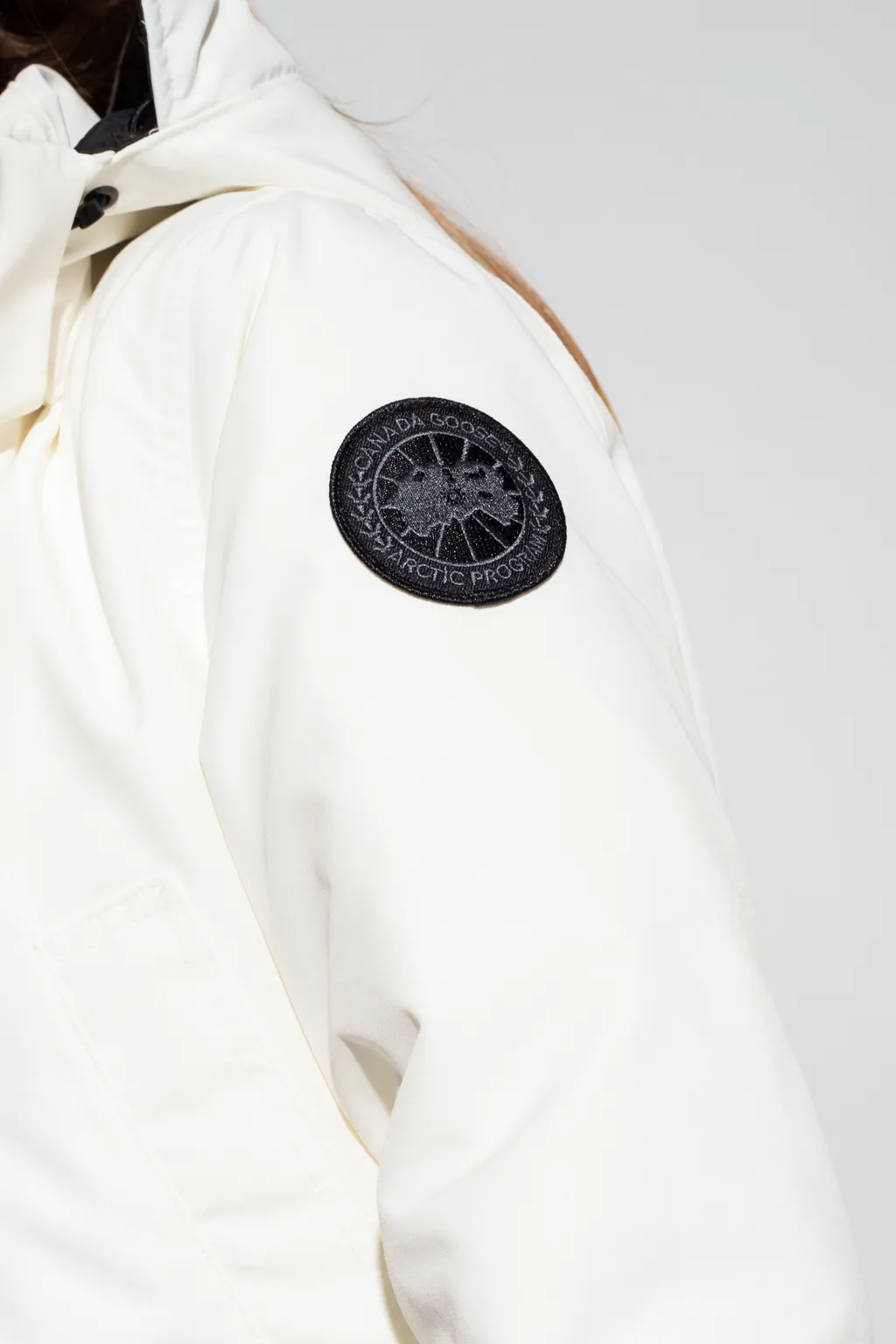 Logo Patch Hooded Jacket