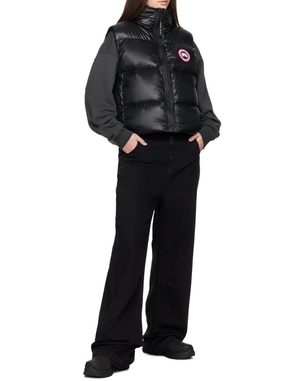 Cypress Logo-Patch Zipped Puffer Gilet