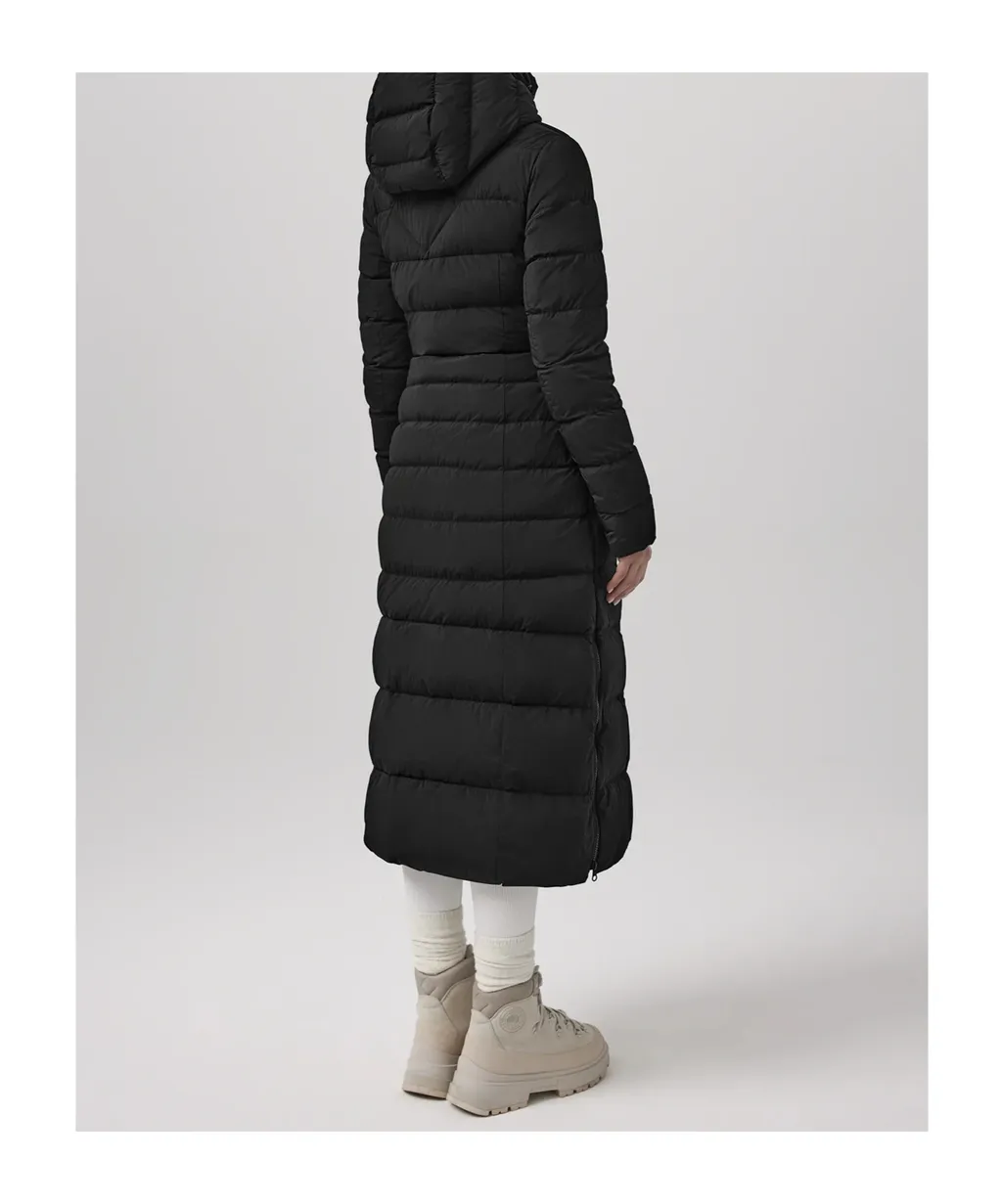 Quilted Zipped Long Coat