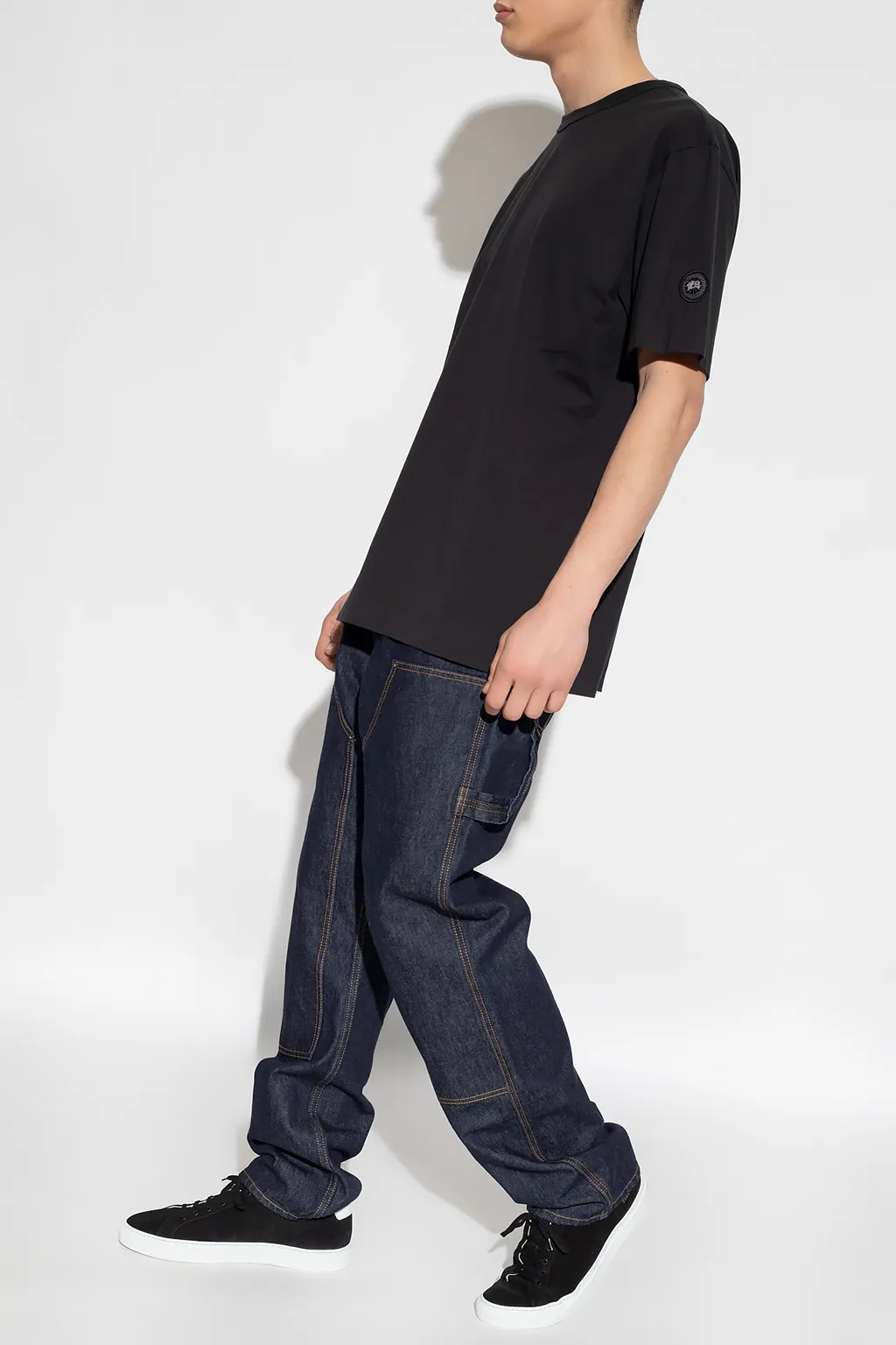 Logo-Patch Cotton T-Shirt