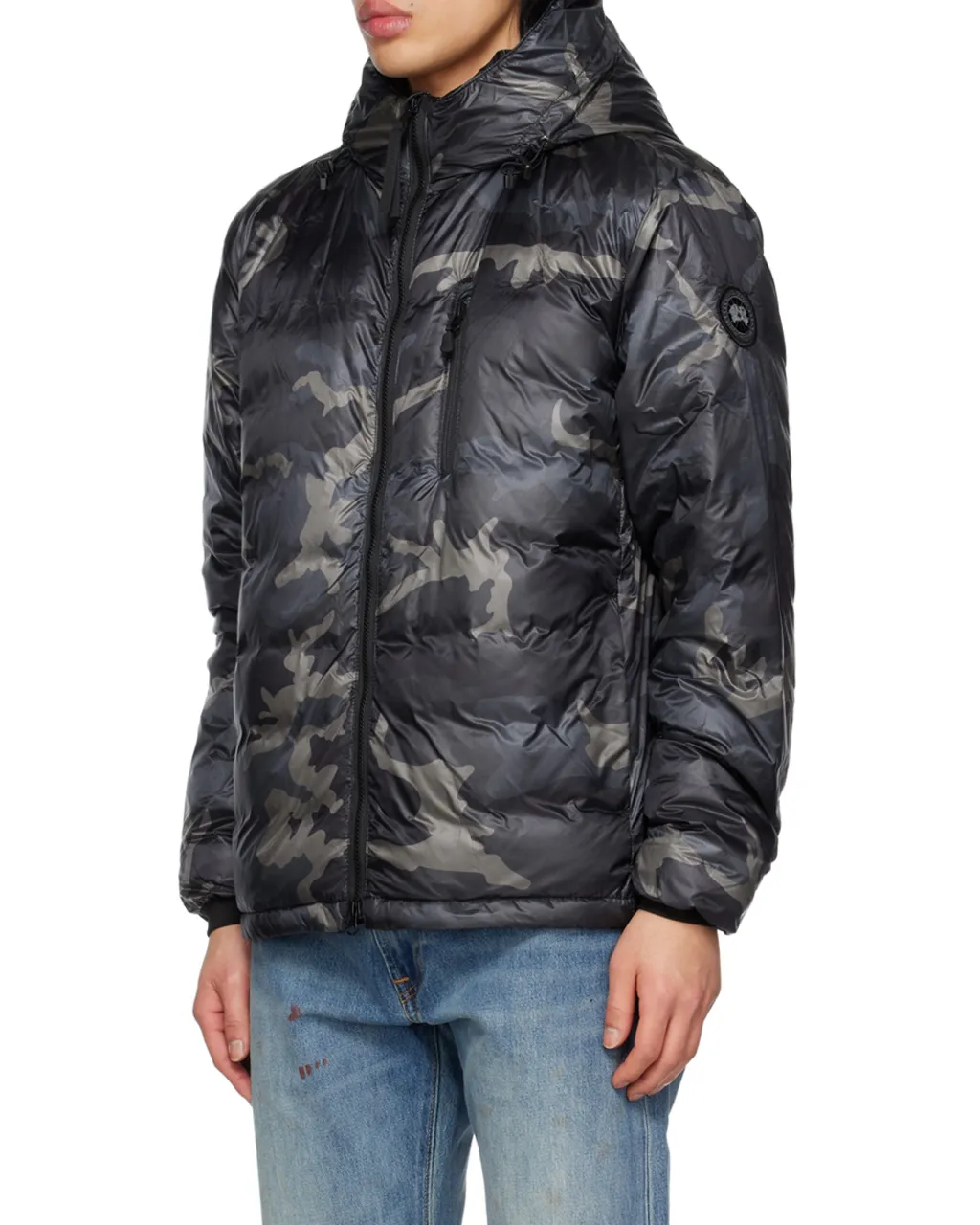 Logo Quilted Down Jacket