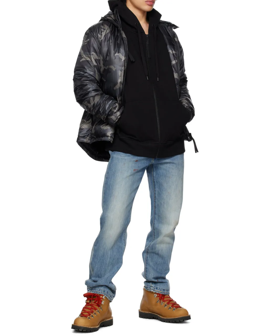 Logo Quilted Down Jacket