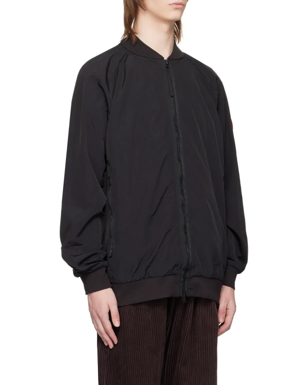 Logo Patch Bomber Jacket