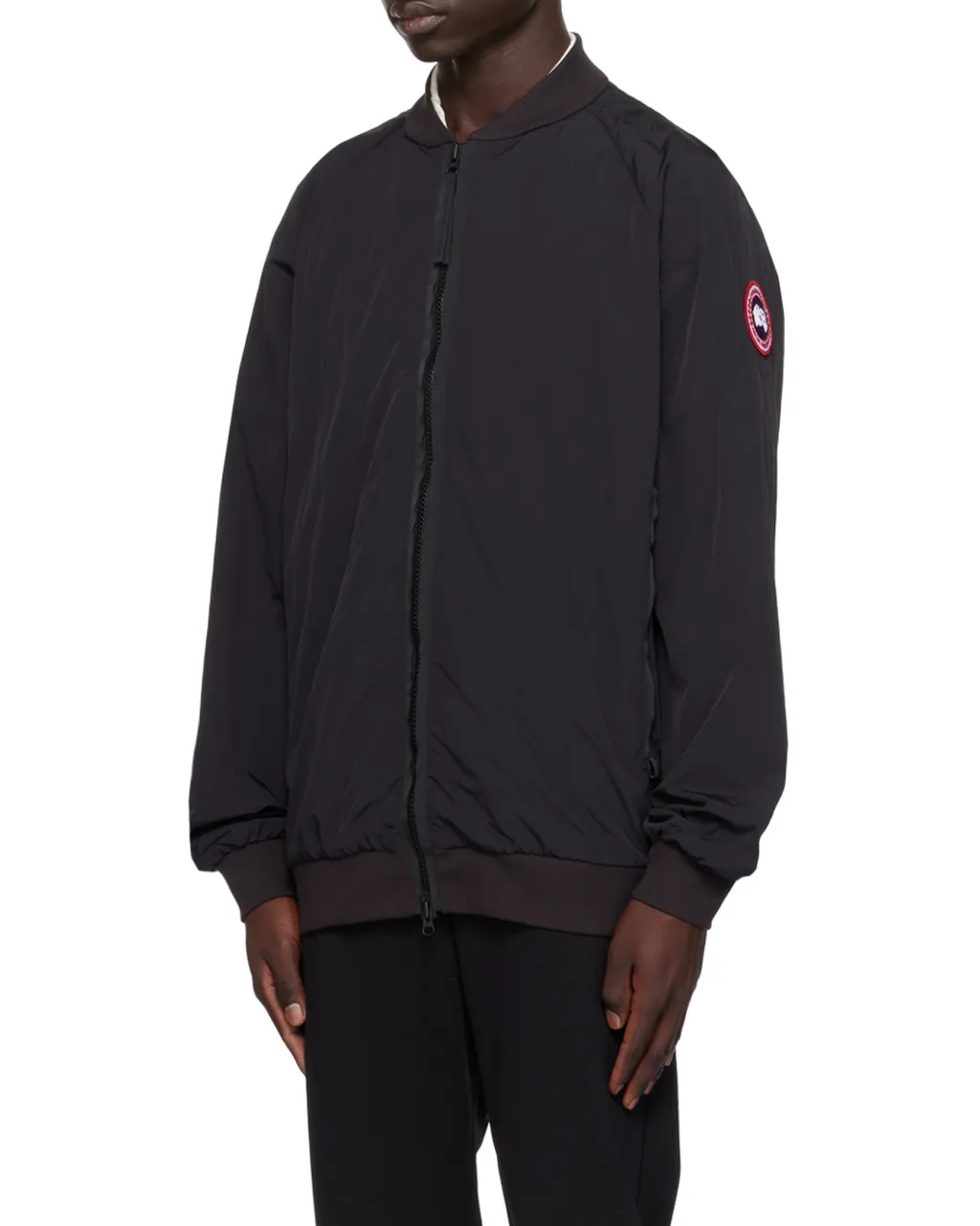 Logo Patch Bomber Jacket