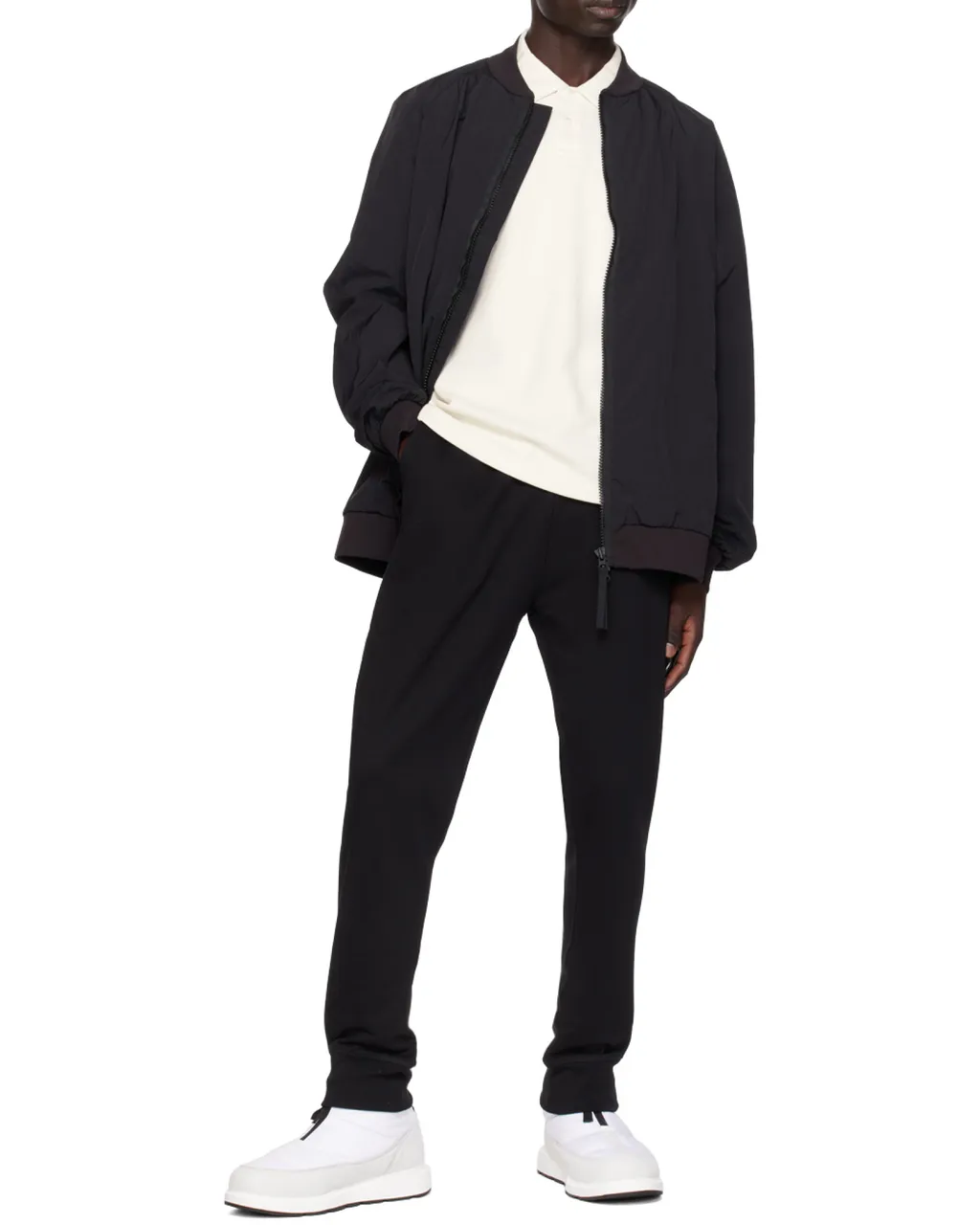 Logo Patch Bomber Jacket