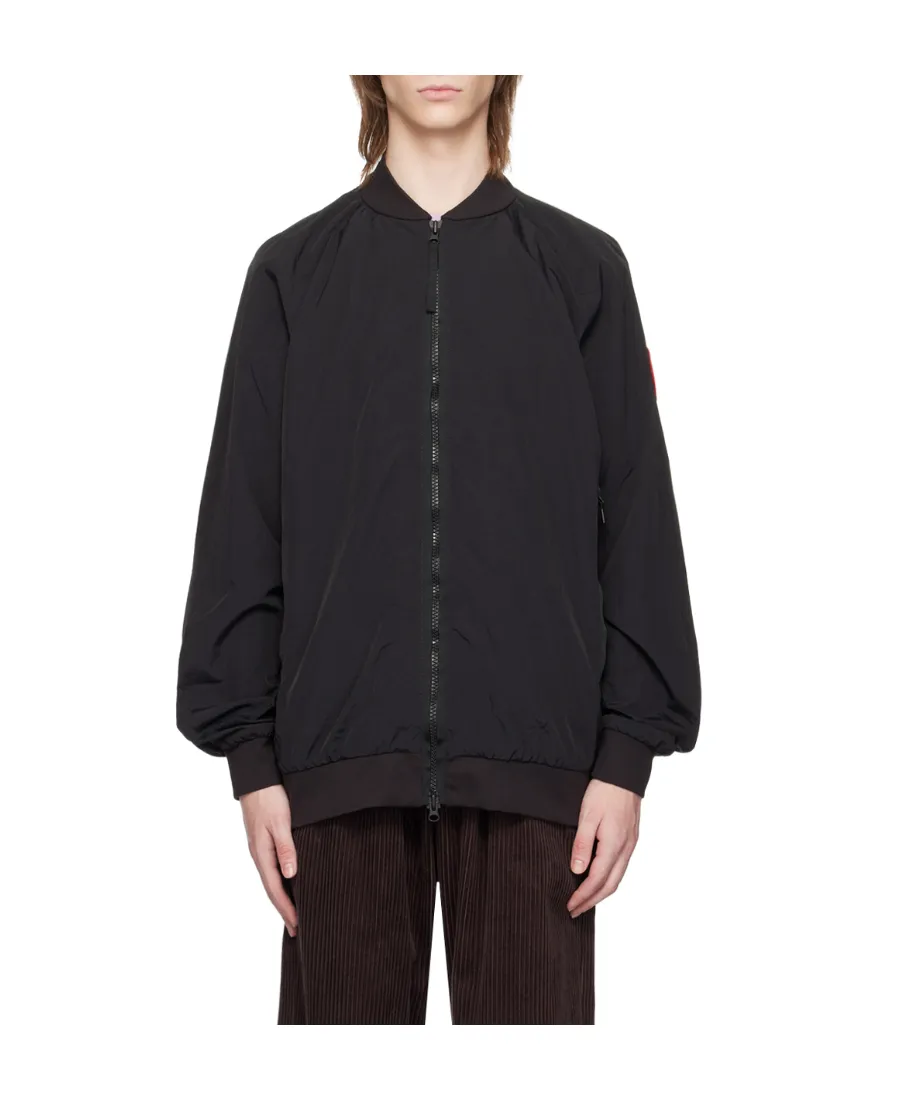 Logo Patch Bomber Jacket