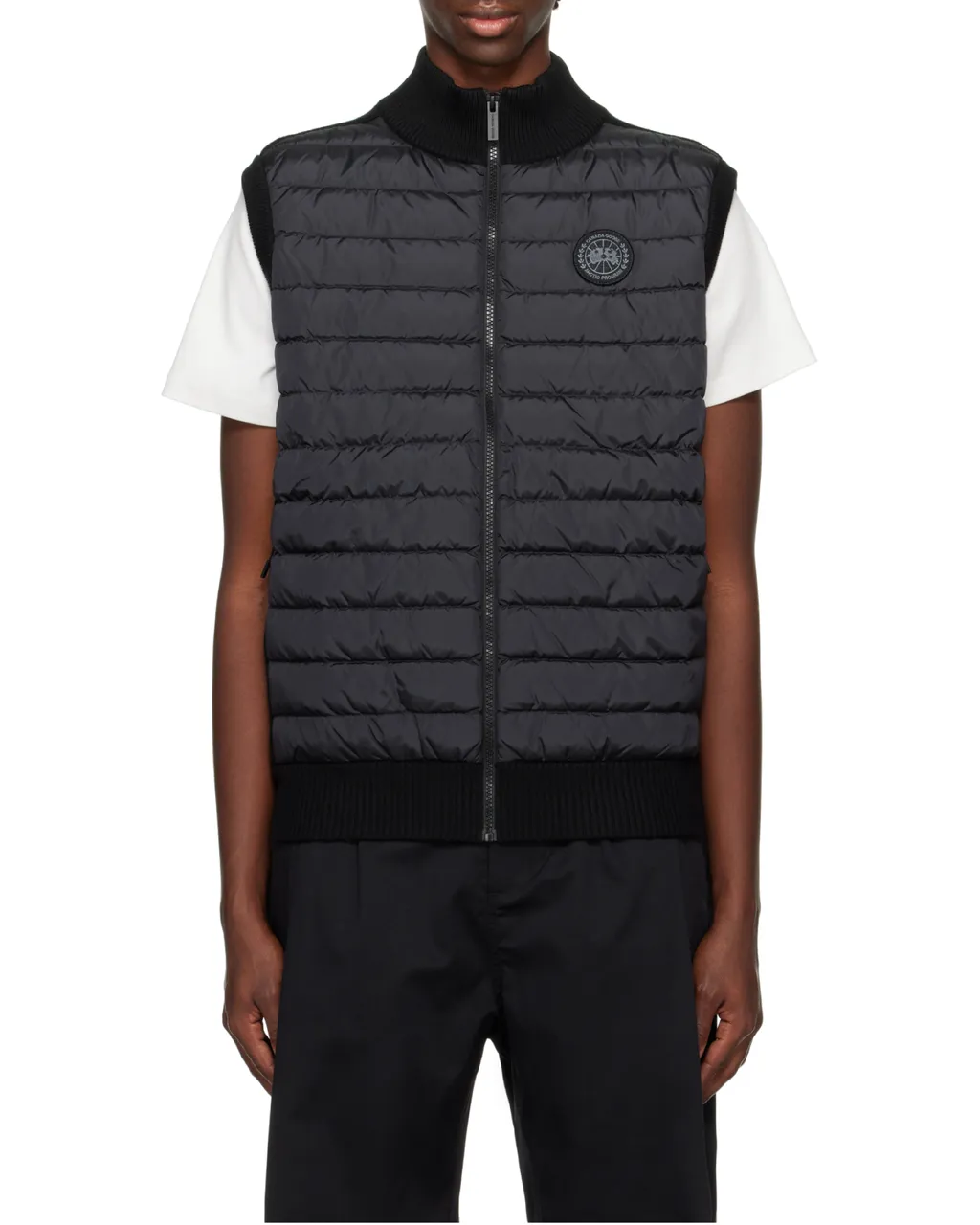 Hybridge Logo-Patch Quilted Gilet