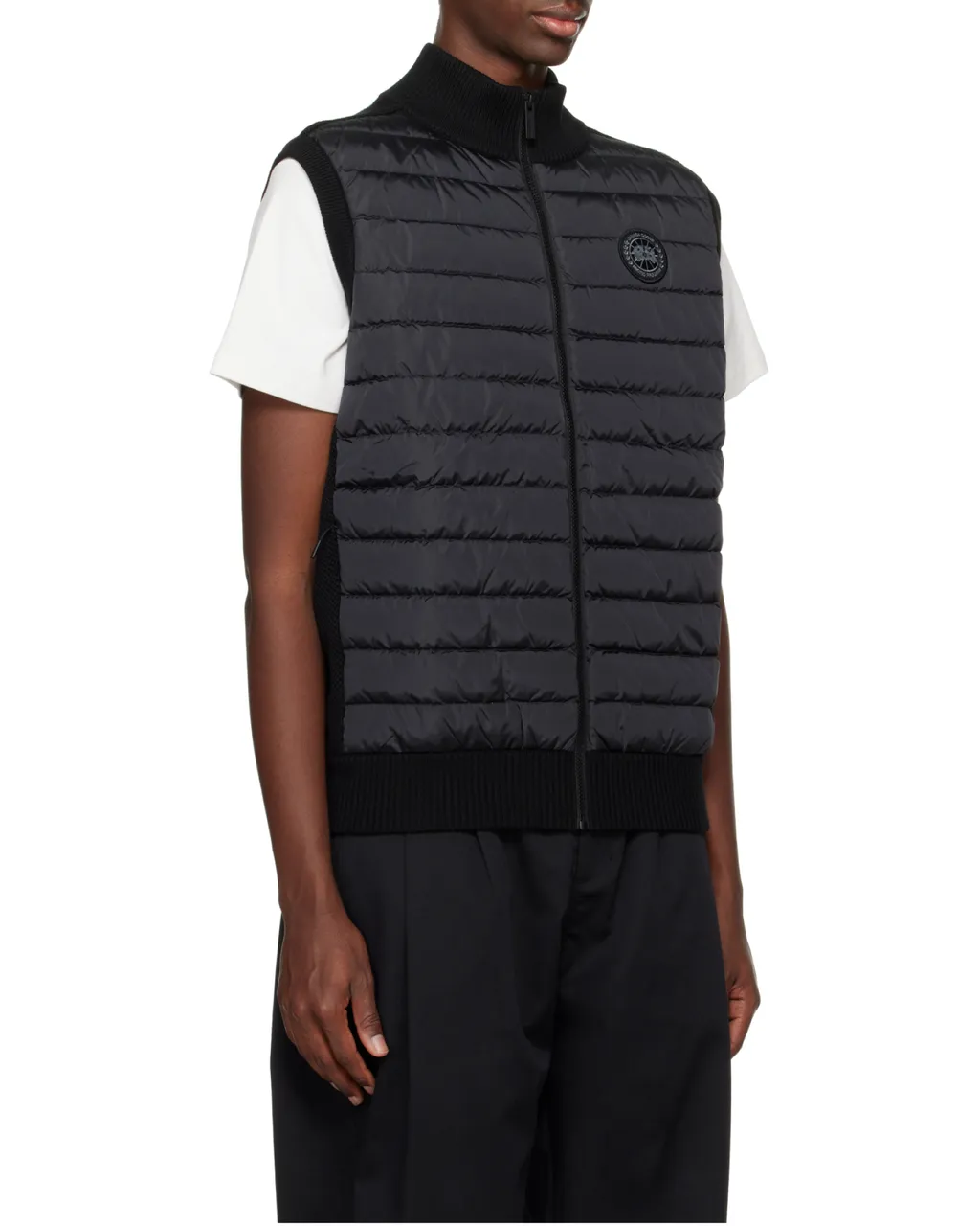 Hybridge Logo-Patch Quilted Gilet