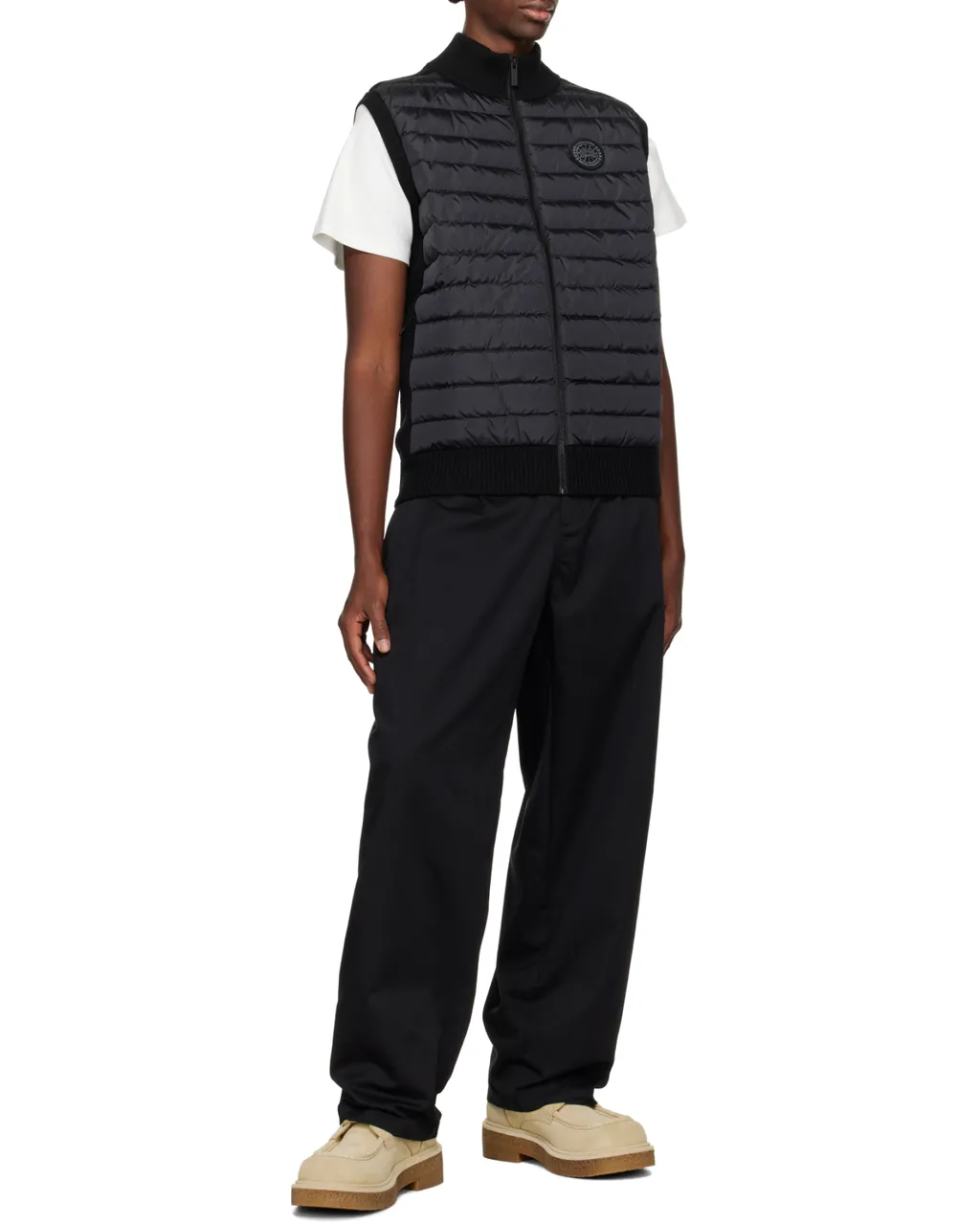 Hybridge Logo-Patch Quilted Gilet
