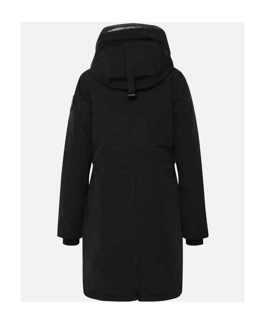 Hooded Logo-Patch Coat