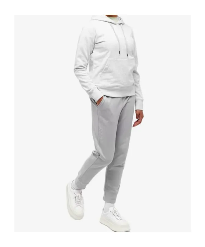 Melange-Effect Drawstring Hoodie