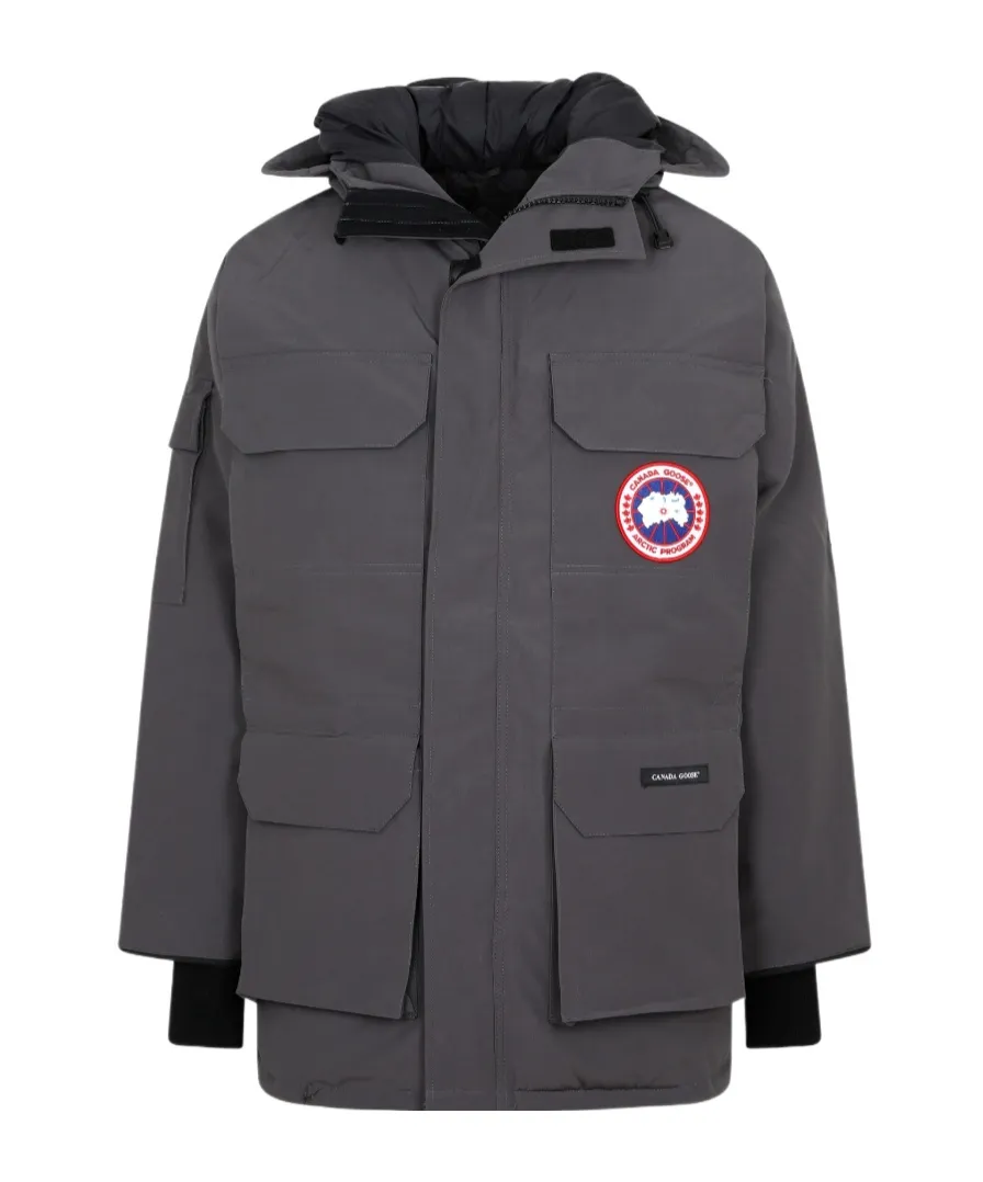 Logo-Patch Padded Coat