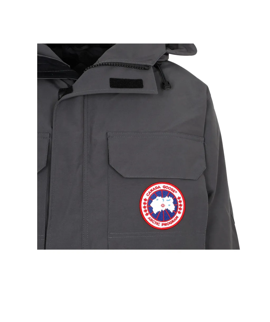 Logo-Patch Padded Coat