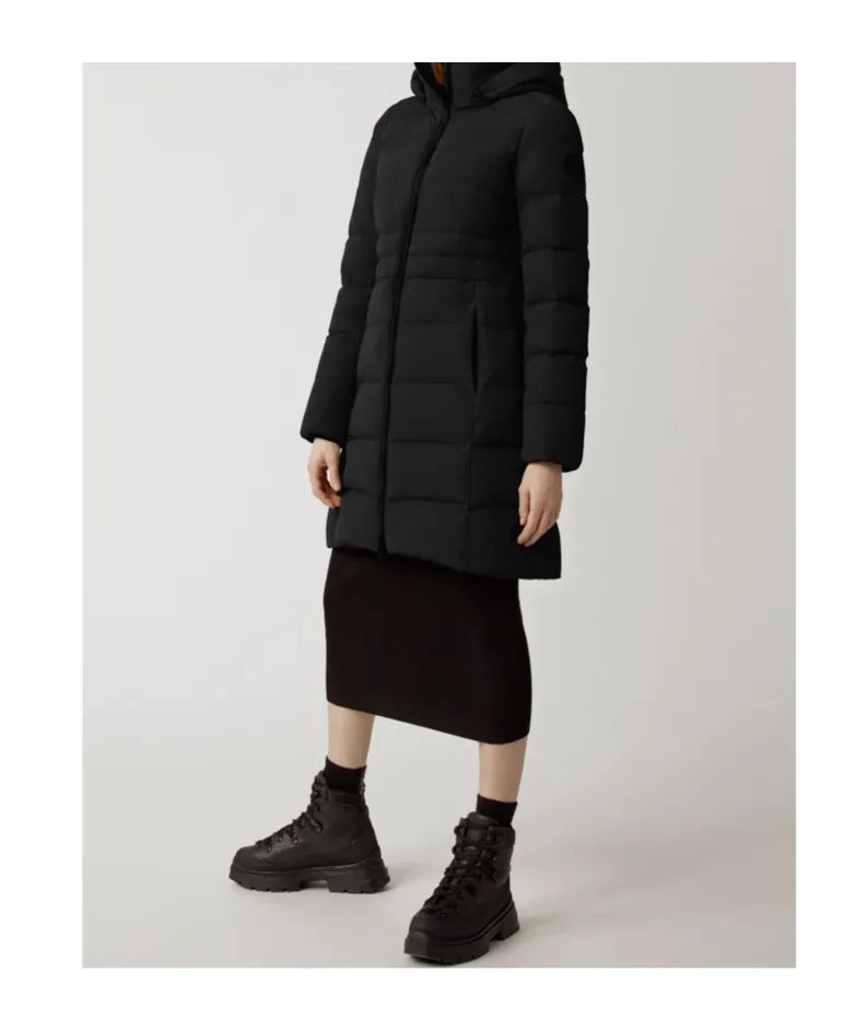 Zip-Up Hooded Padded Parka