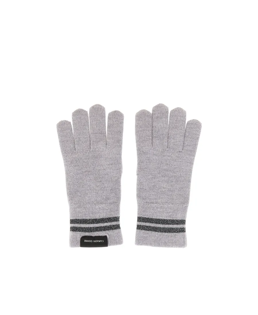 Stripe-Detailed Knitted Gloves