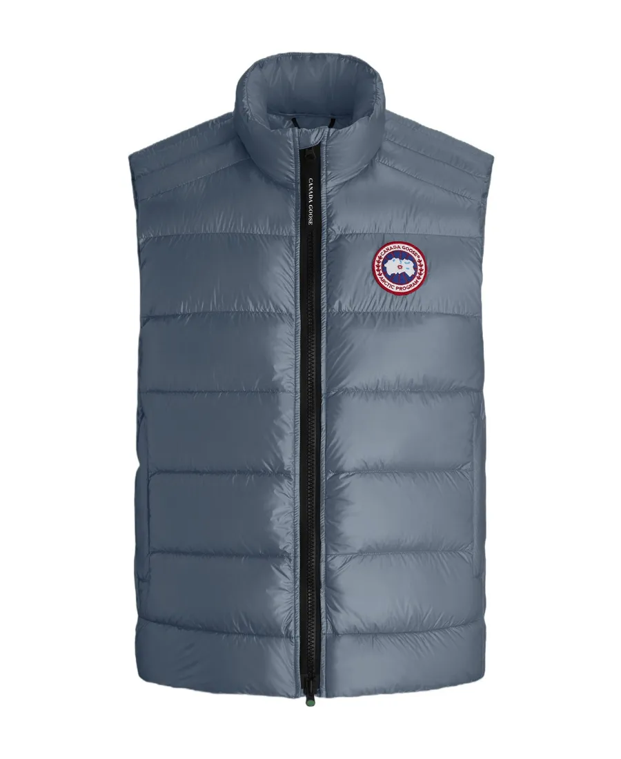 Zipped Logo Patch Down Gilet