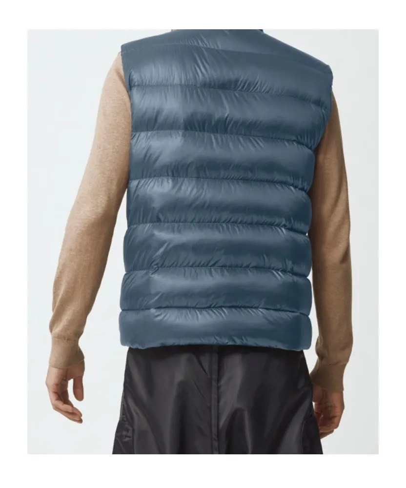 Zipped Logo Patch Down Gilet