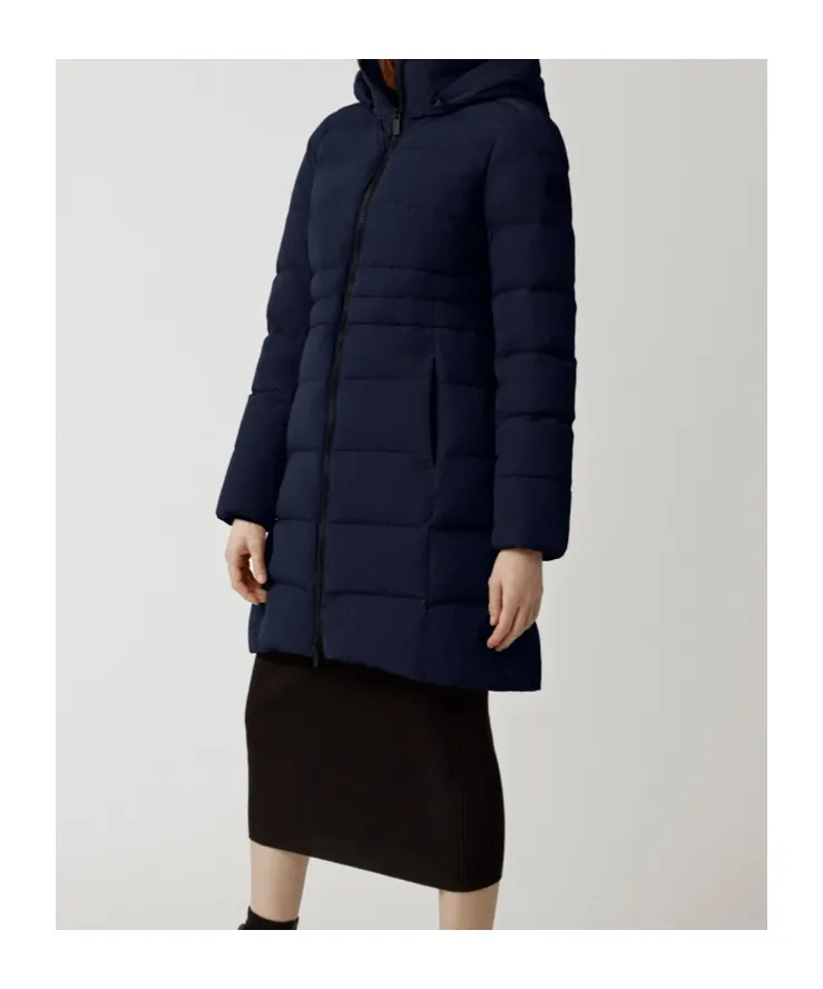 Zip-Up Hooded Padded Parka