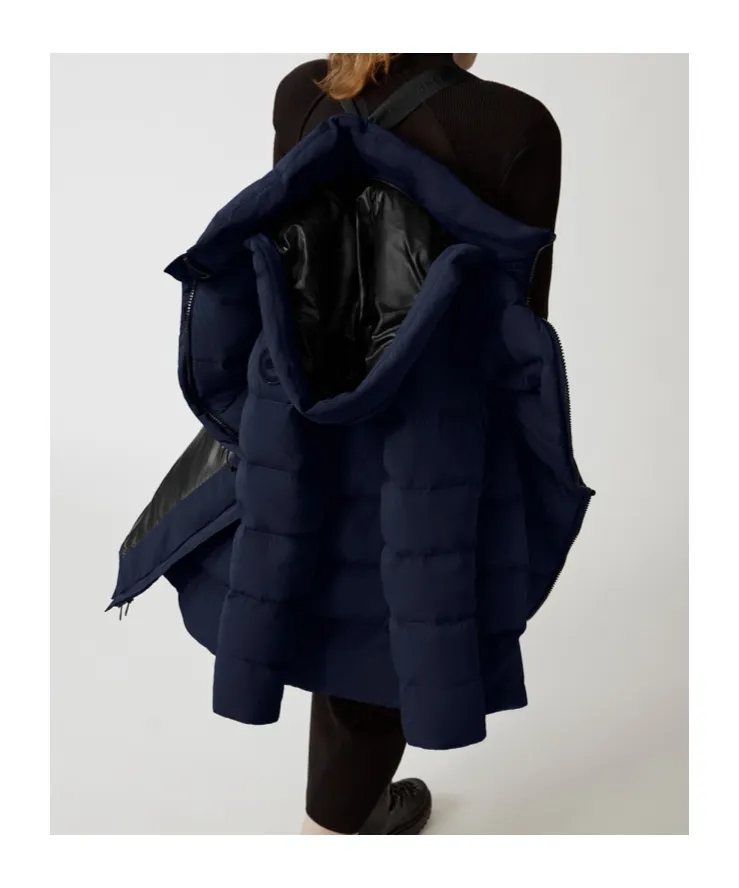 Zip-Up Hooded Padded Parka