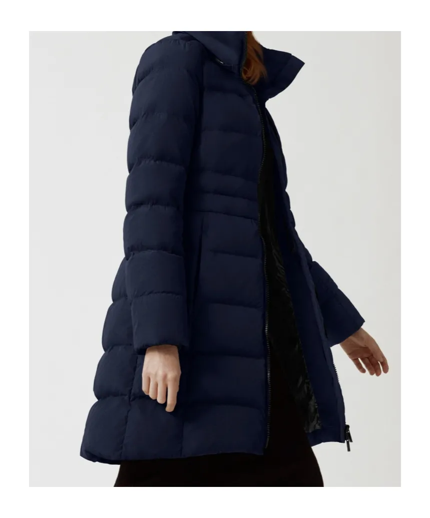Zip-Up Hooded Padded Parka
