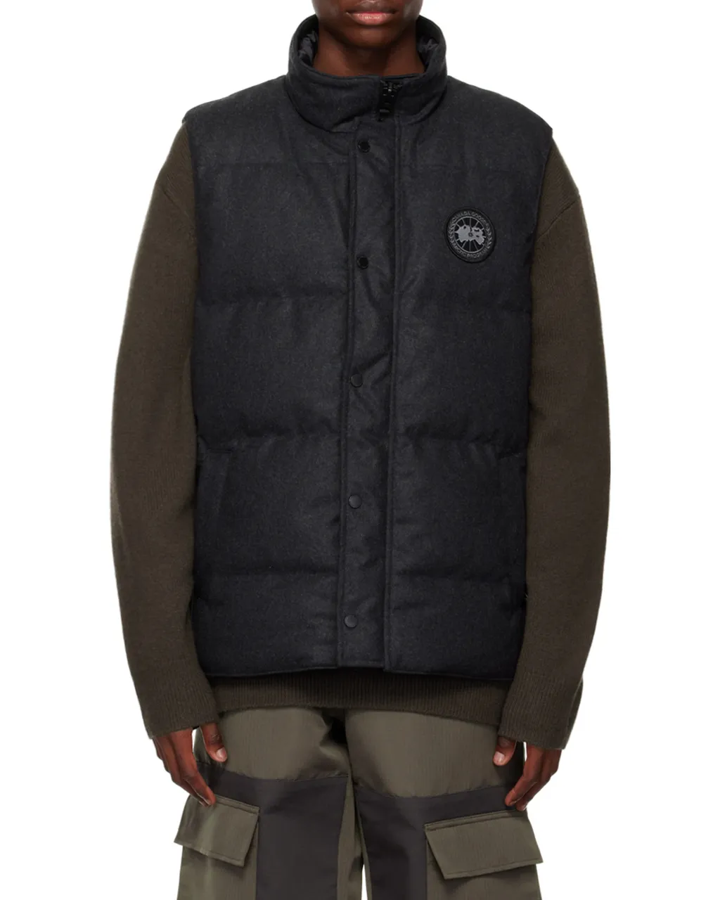 Garson Logo Patch Quilted Vest