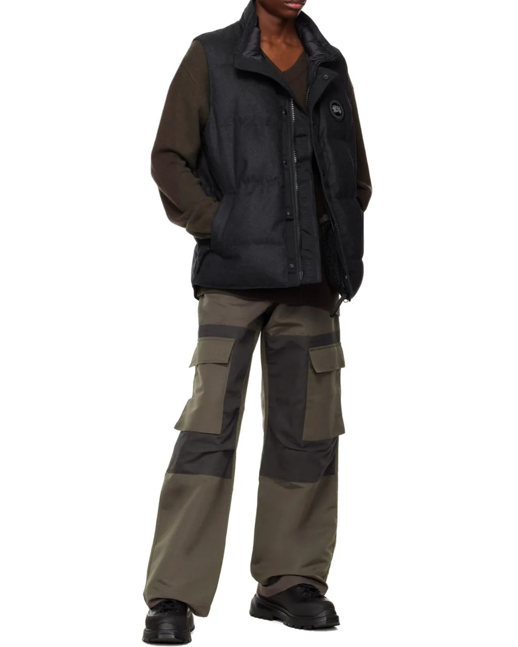 Garson Logo Patch Quilted Vest