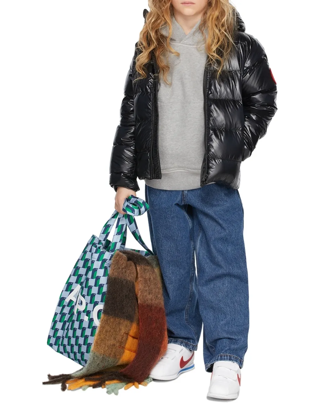 Kids Crofton Logo Patch Down Jacket