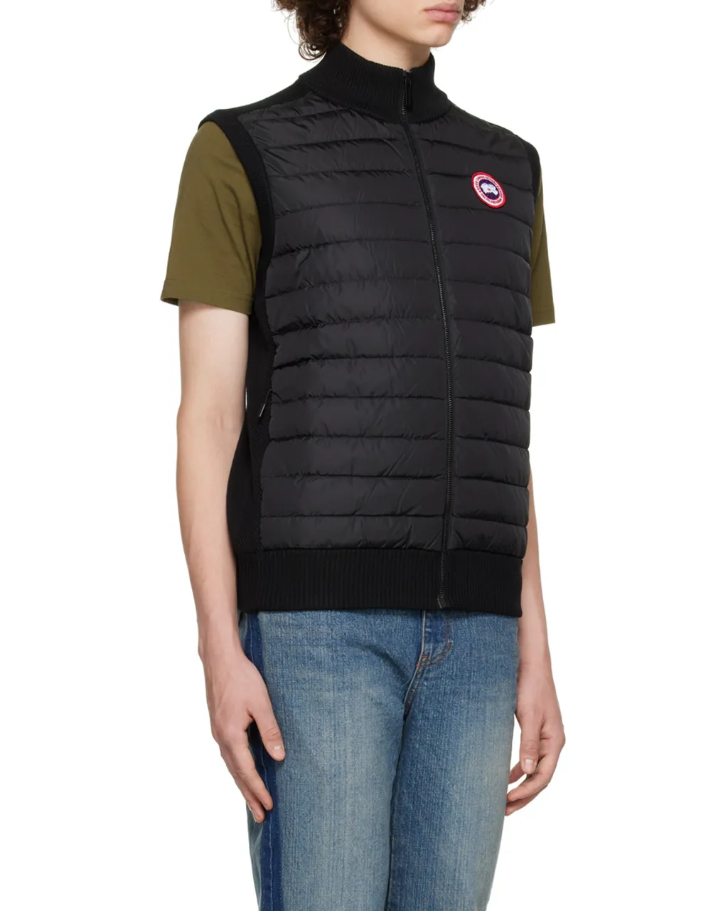 Hybridge High-Neck Zipped Padded Gilet