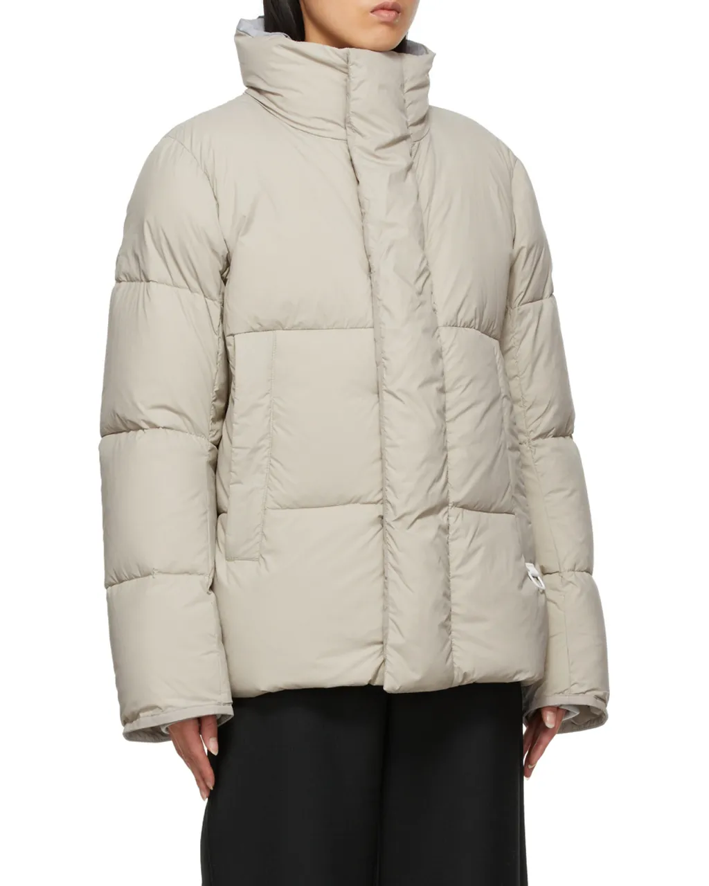 High-Necked Quilted Down Jacket