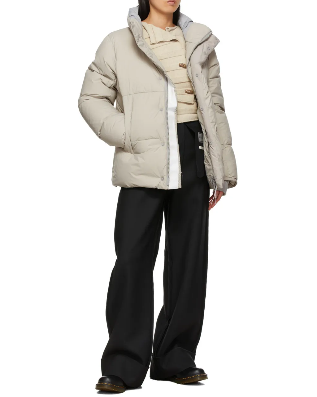 High-Necked Quilted Down Jacket