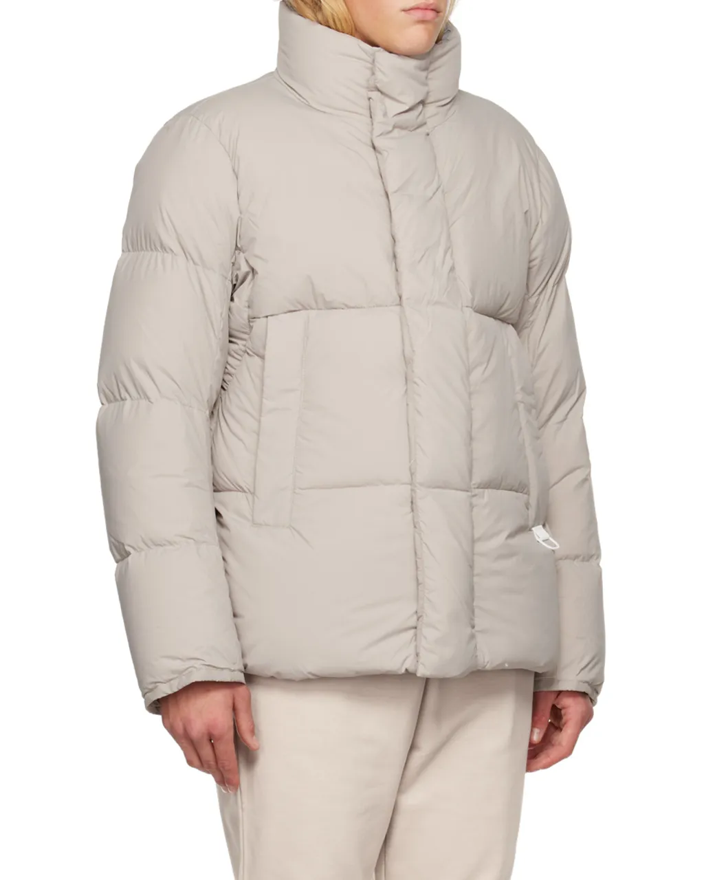 High-Necked Quilted Down Jacket