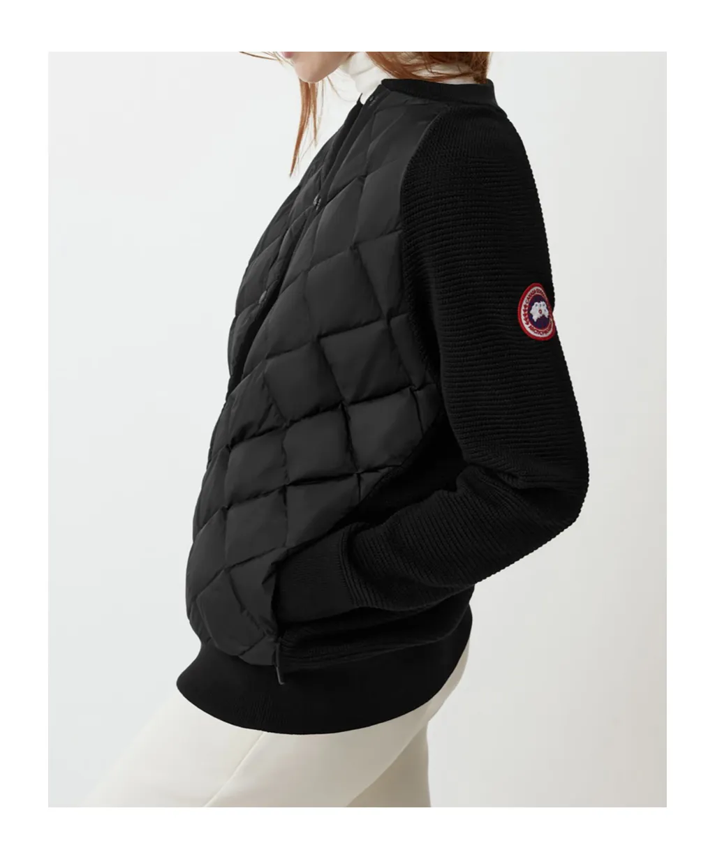 Long-Sleeved Quilted Down Jacket