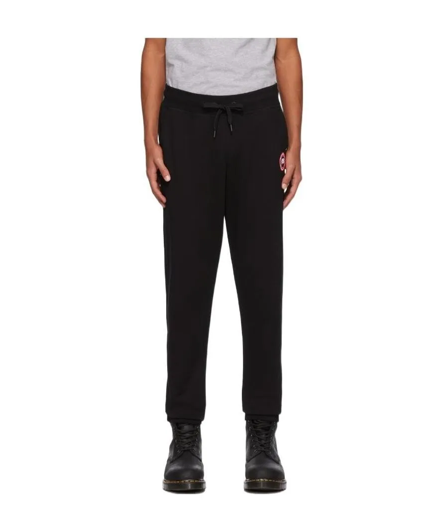 Logo Patch Drawstring Track Pants
