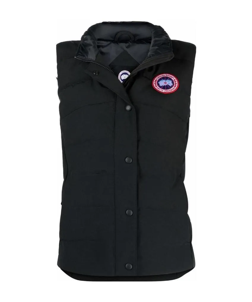 Logo Patch High-Neck Gilet