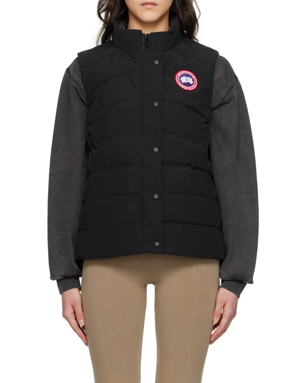 Logo Patch High-Neck Gilet