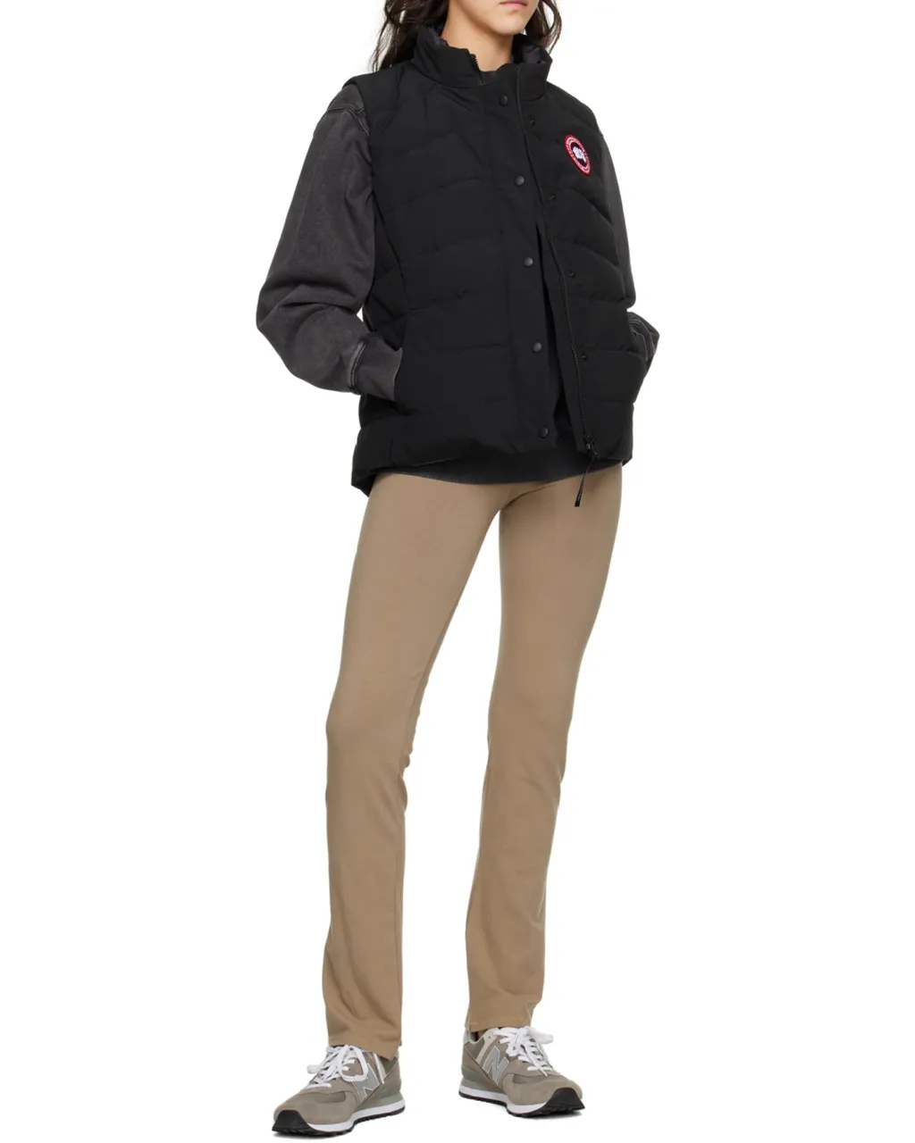 Logo Patch High-Neck Gilet
