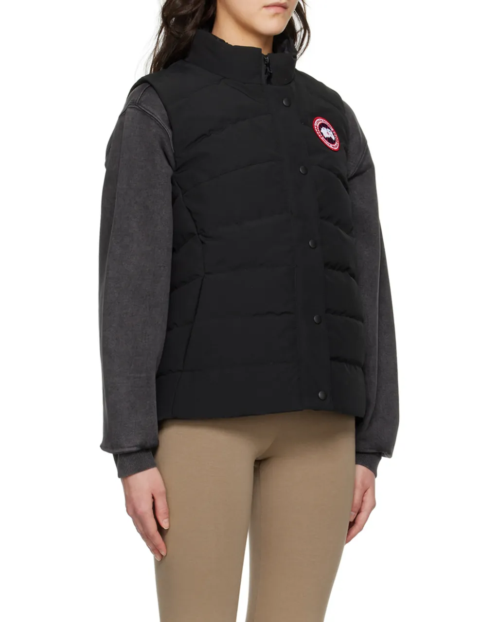 Logo Patch High-Neck Gilet