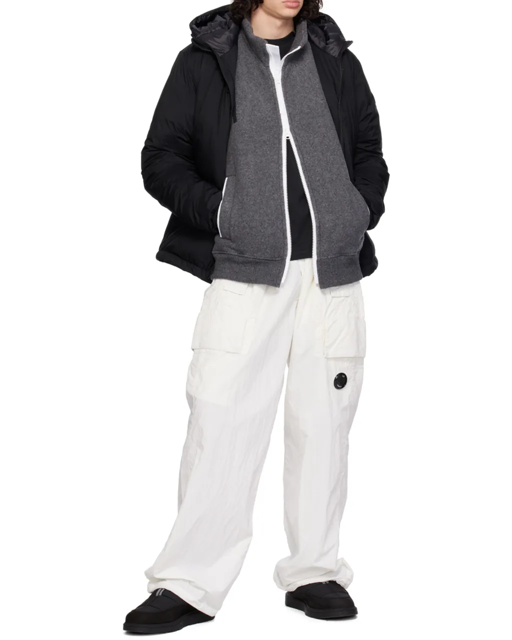 Hooded Feather-Down Padded Jacket