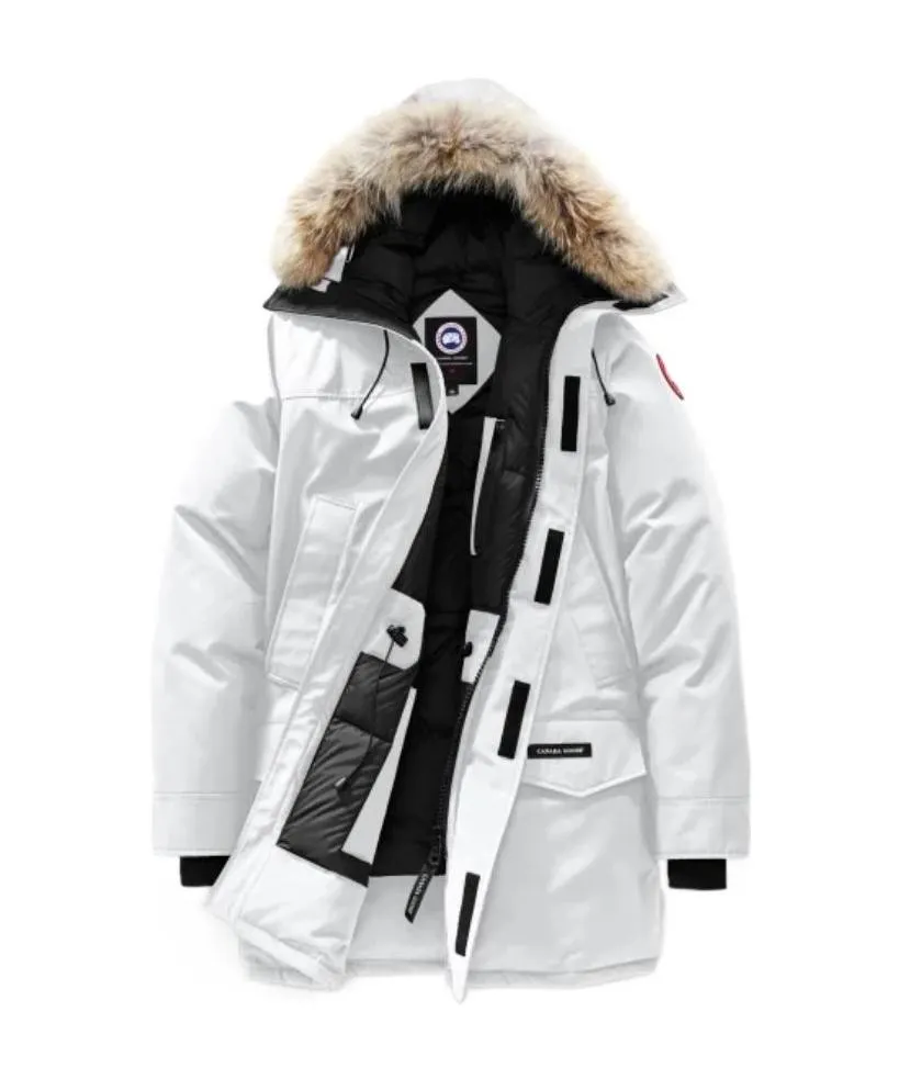 Logo Long-Sleeved Hooded Down Jacket