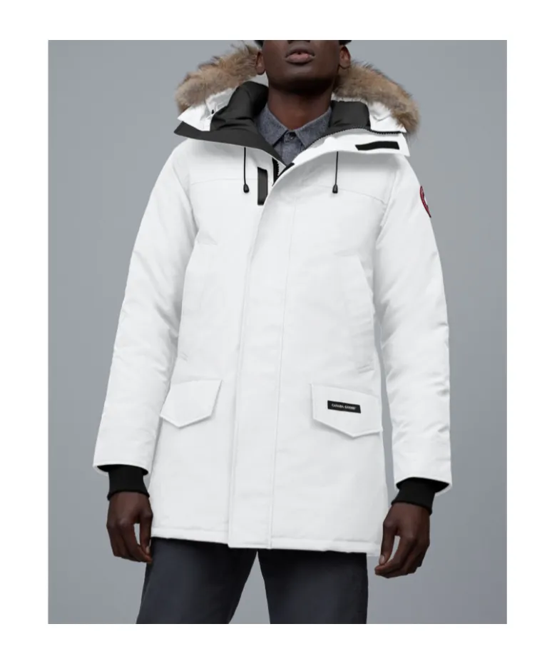 Logo Long-Sleeved Hooded Down Jacket