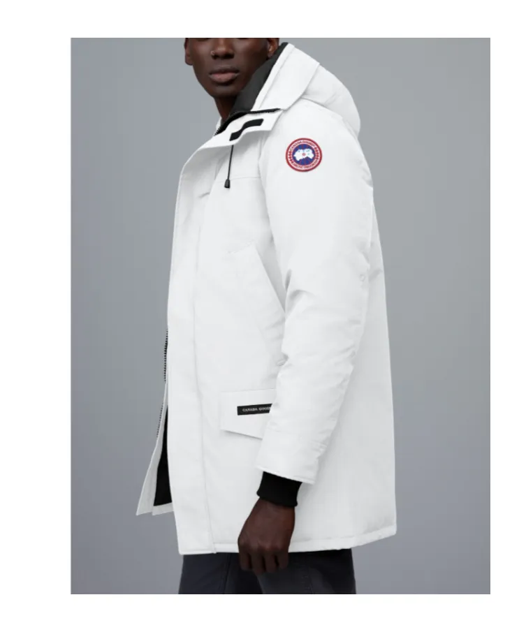 Logo Long-Sleeved Hooded Down Jacket