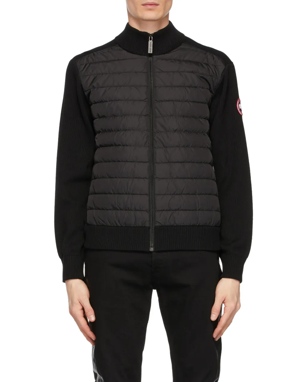 Hybridge Padded Panel Knit Jacket
